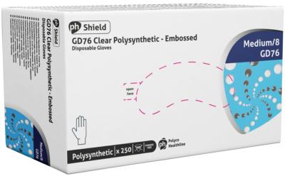 GD76 Clear Polysynthetic Gloves x250