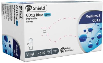 Economy Vinyl Blue Powder Free Gloves