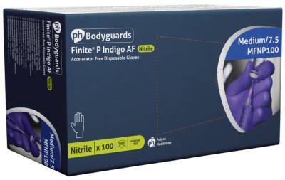 Indigo Sensitive Nitrile Powder Free Gloves