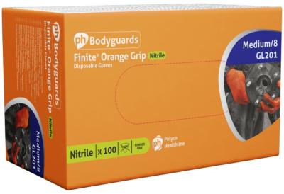Premium Plus Nitrile Orange Powder Free Gloves