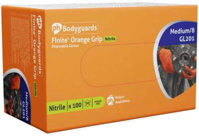 Heavy Duty Nitrile Orange Powder Free Gloves