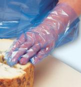 Economy+ Polythene Blue Gloves